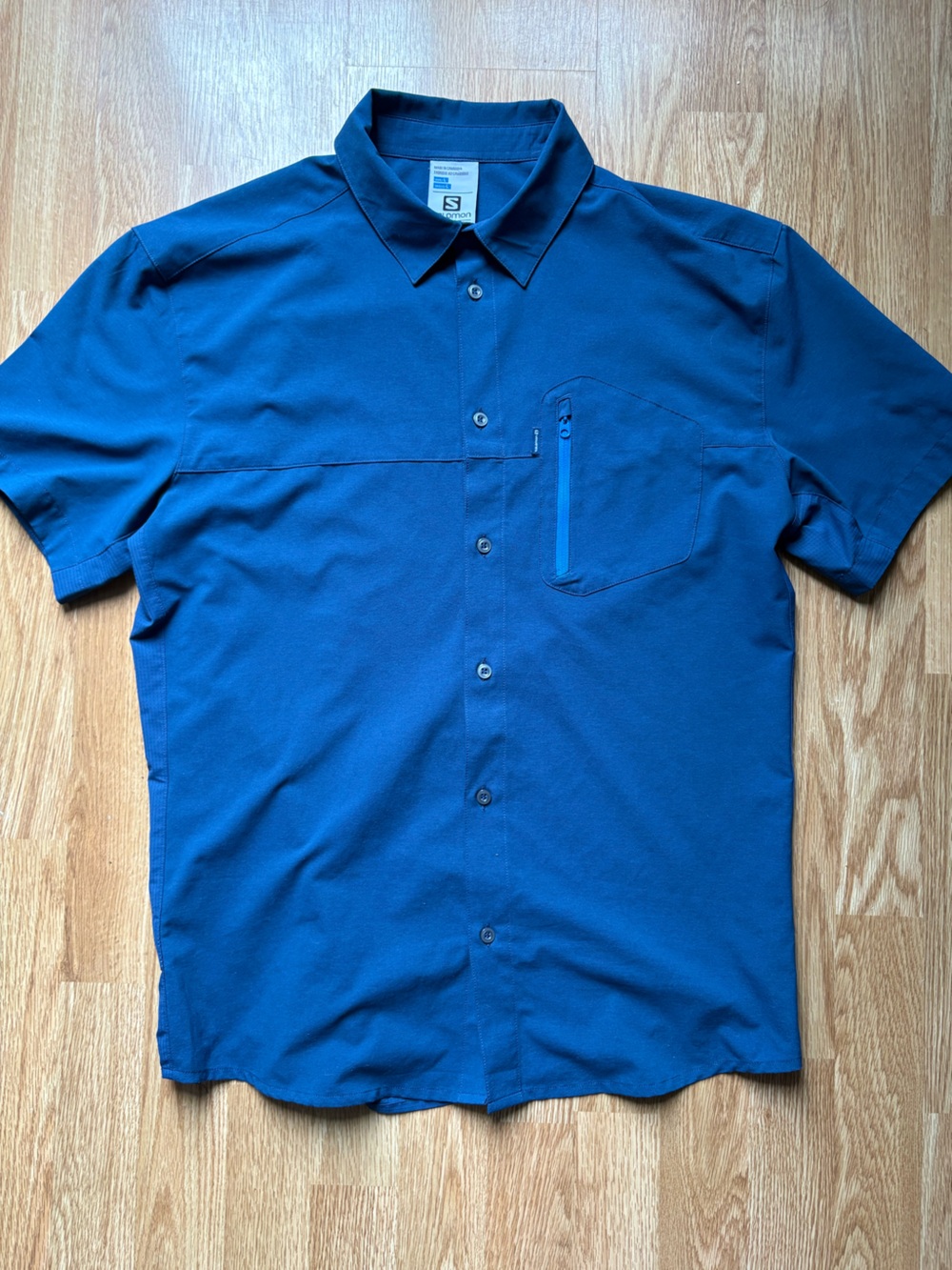Salomon men’s tech gorpcore outdoor drifit polo shirt size L